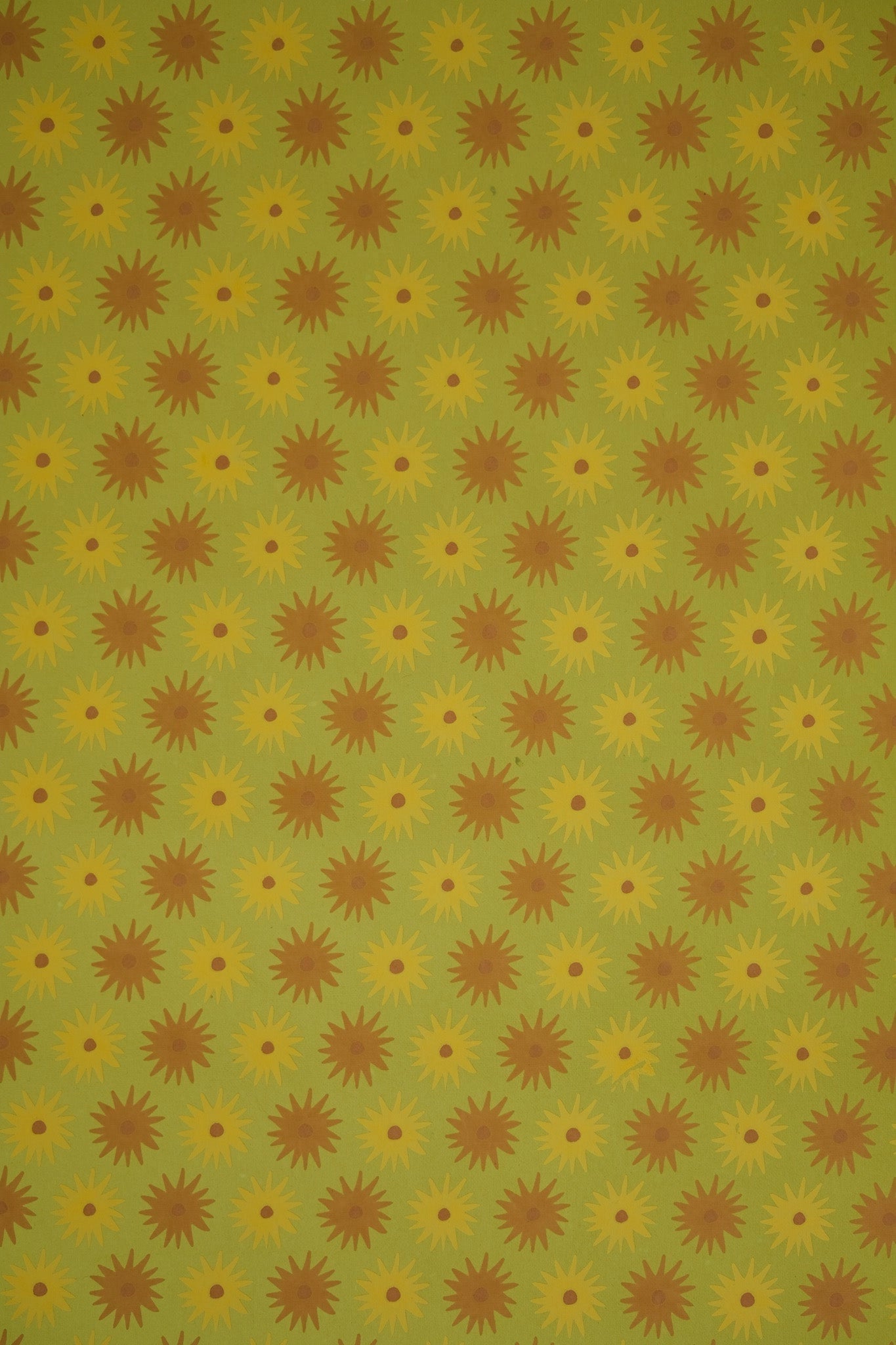 Yellow Sunburst Wrapping Paper