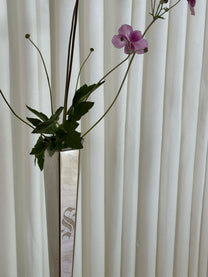 Vintage Silver Trumpet Vase