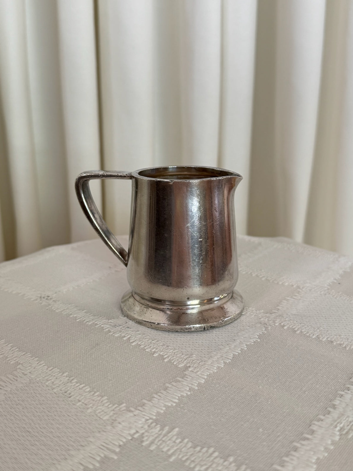 Vintage Silver Small Cream Pitcher