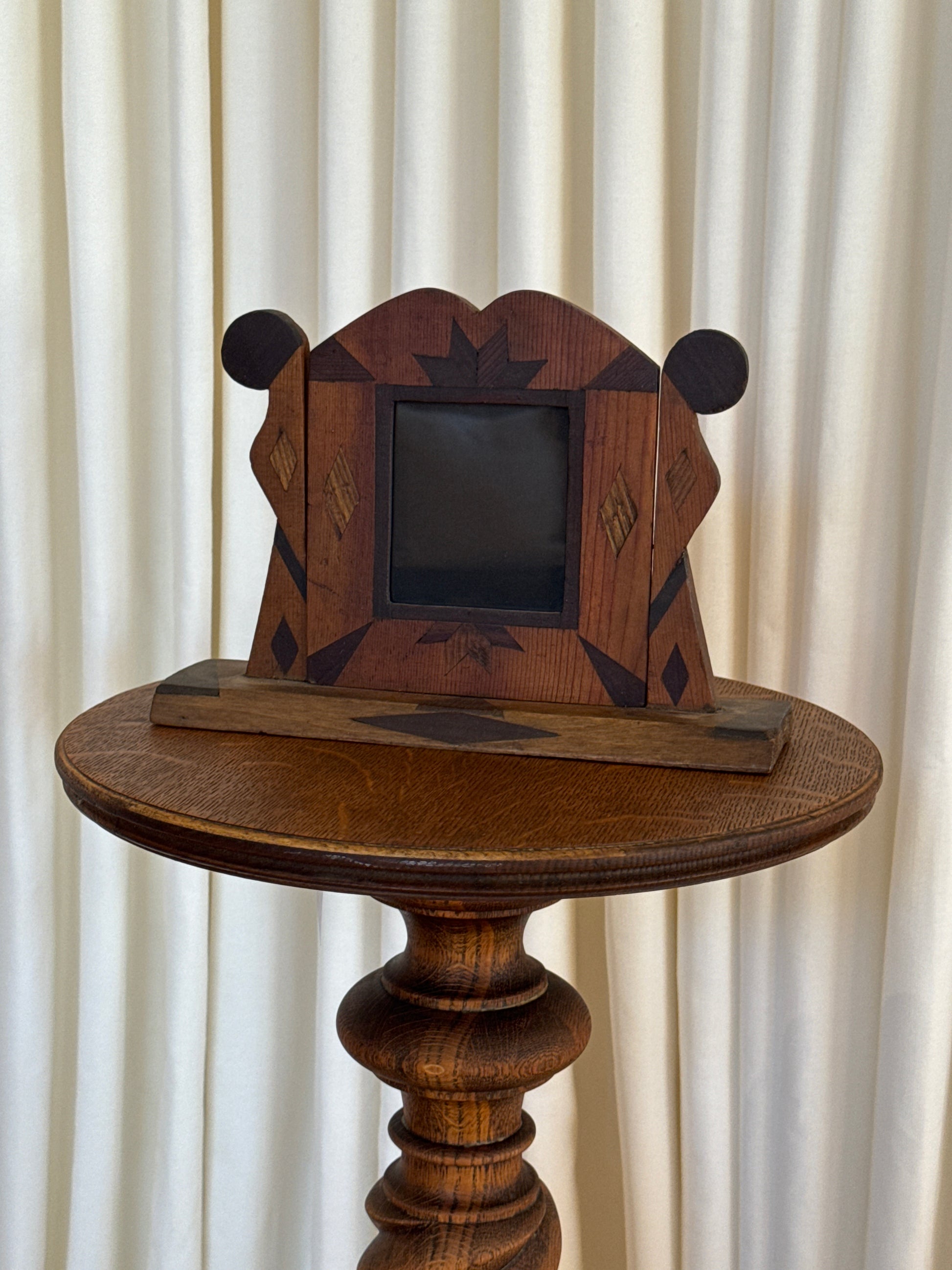 Vintage Inlaid Wood Frame