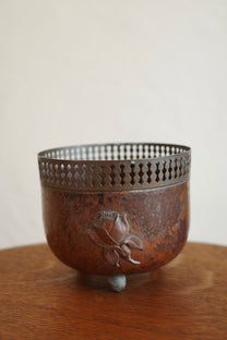 Vintage Small Copper Planter
