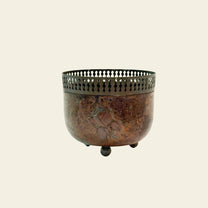 Vintage Small Copper Planter