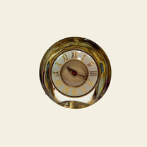 Vintage Art Deco Glass Clock