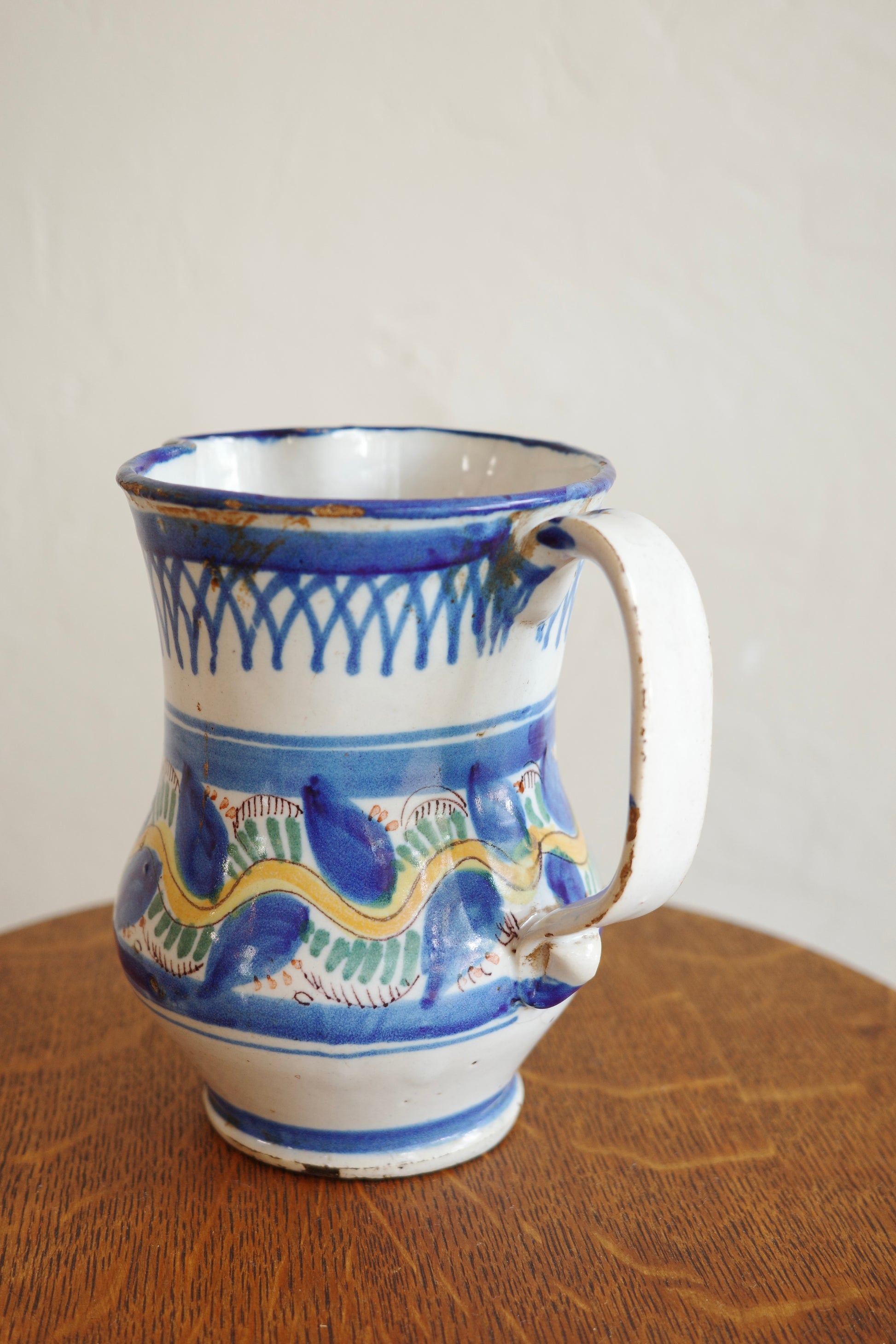Antique Talavera Majolica Pitcher