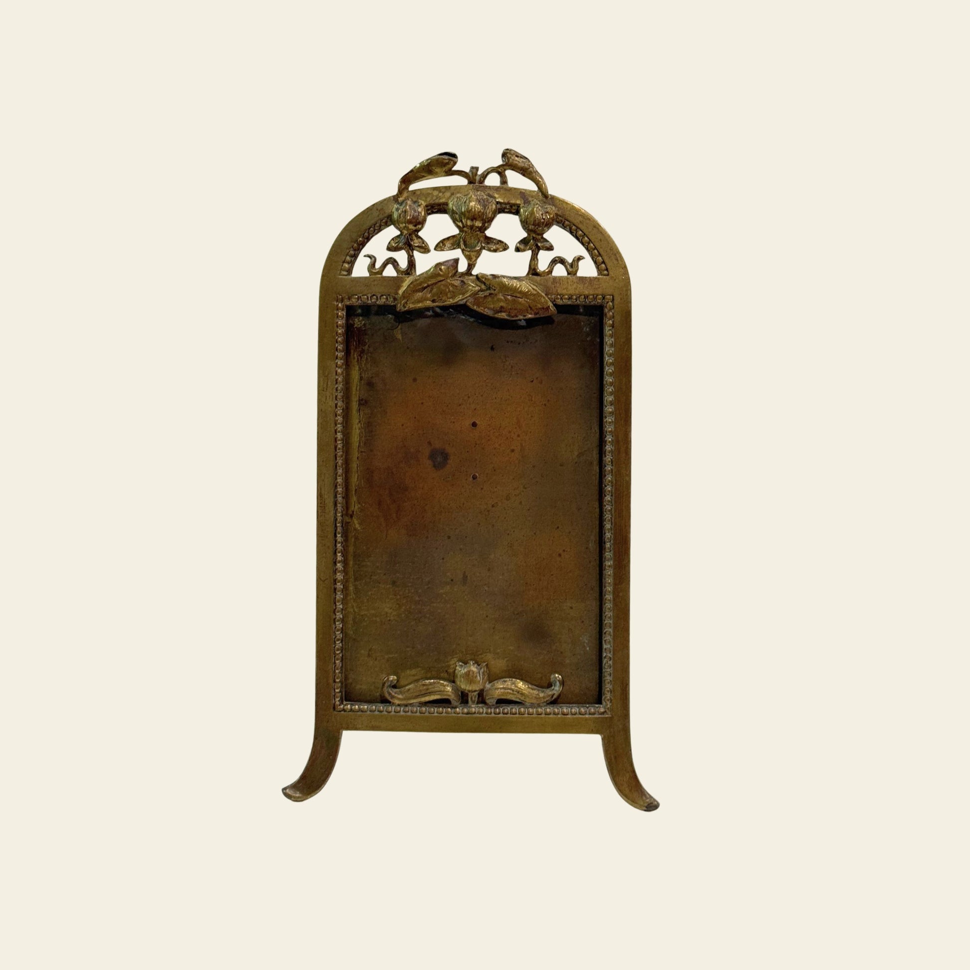 Vintage Brass Floral Frame