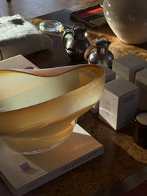 Amber Art Glass Bowl