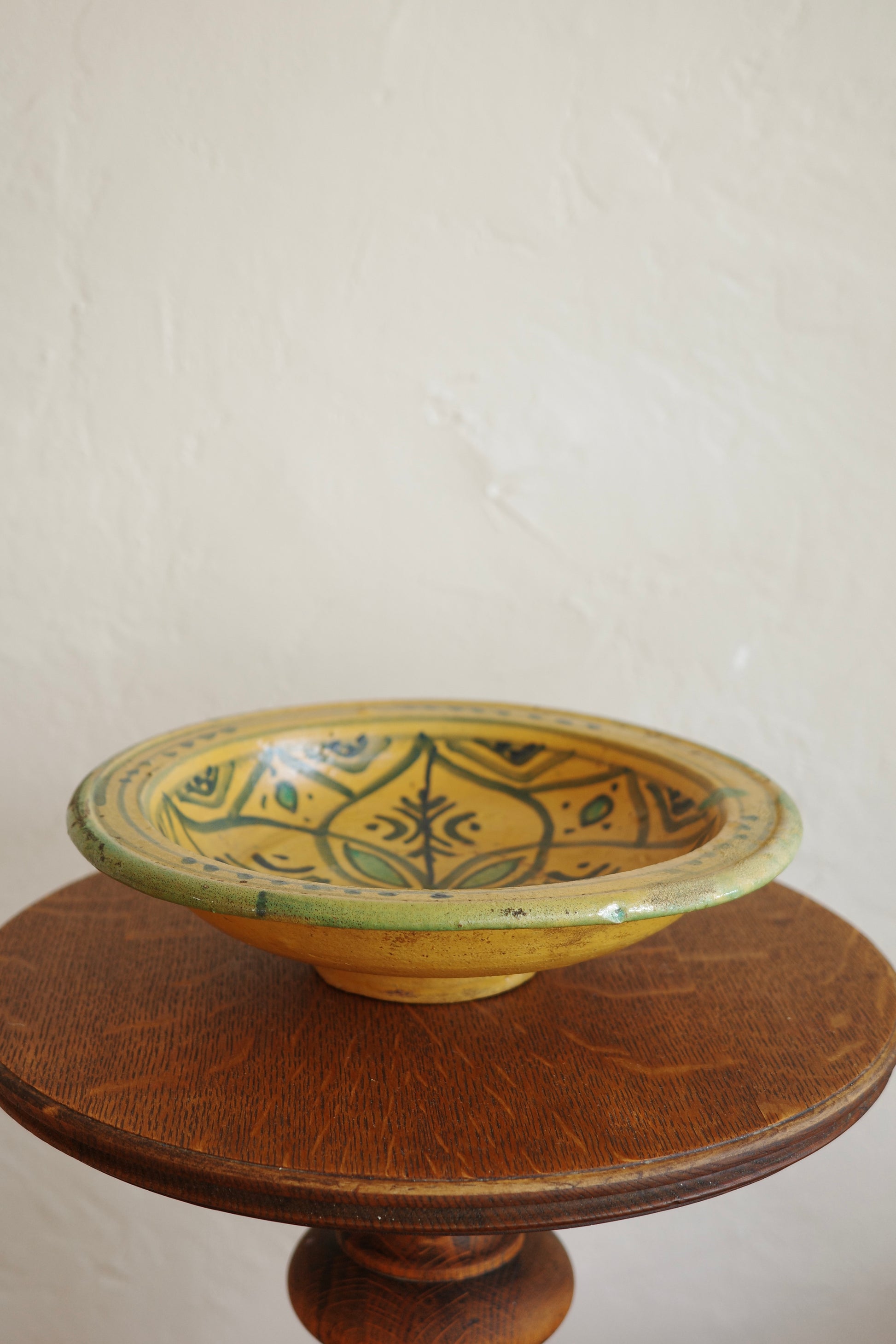 Antique Yellow Spanish Bowl