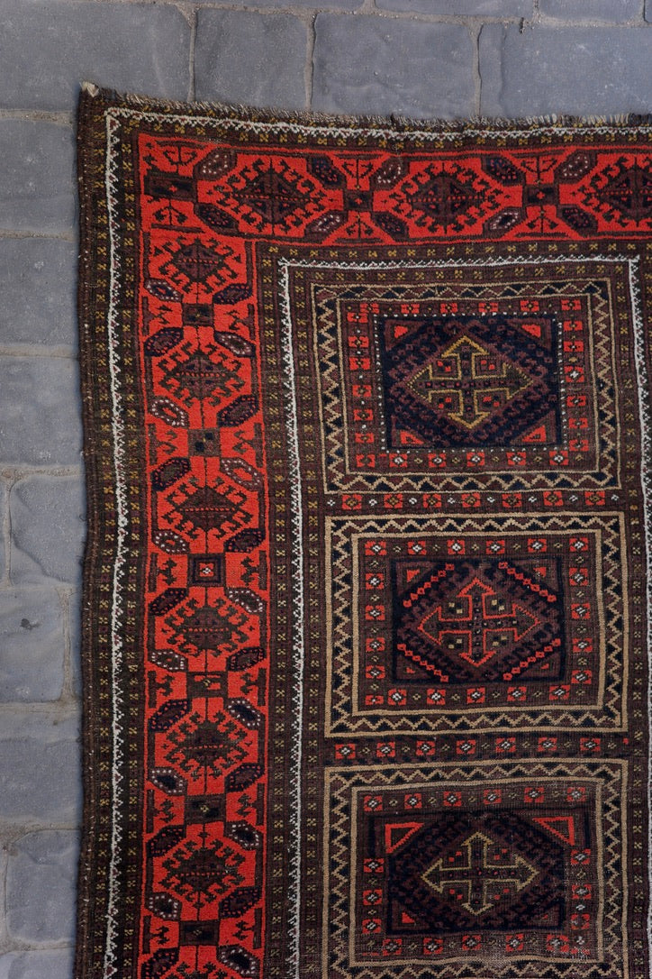 Vermillion Antique Rug