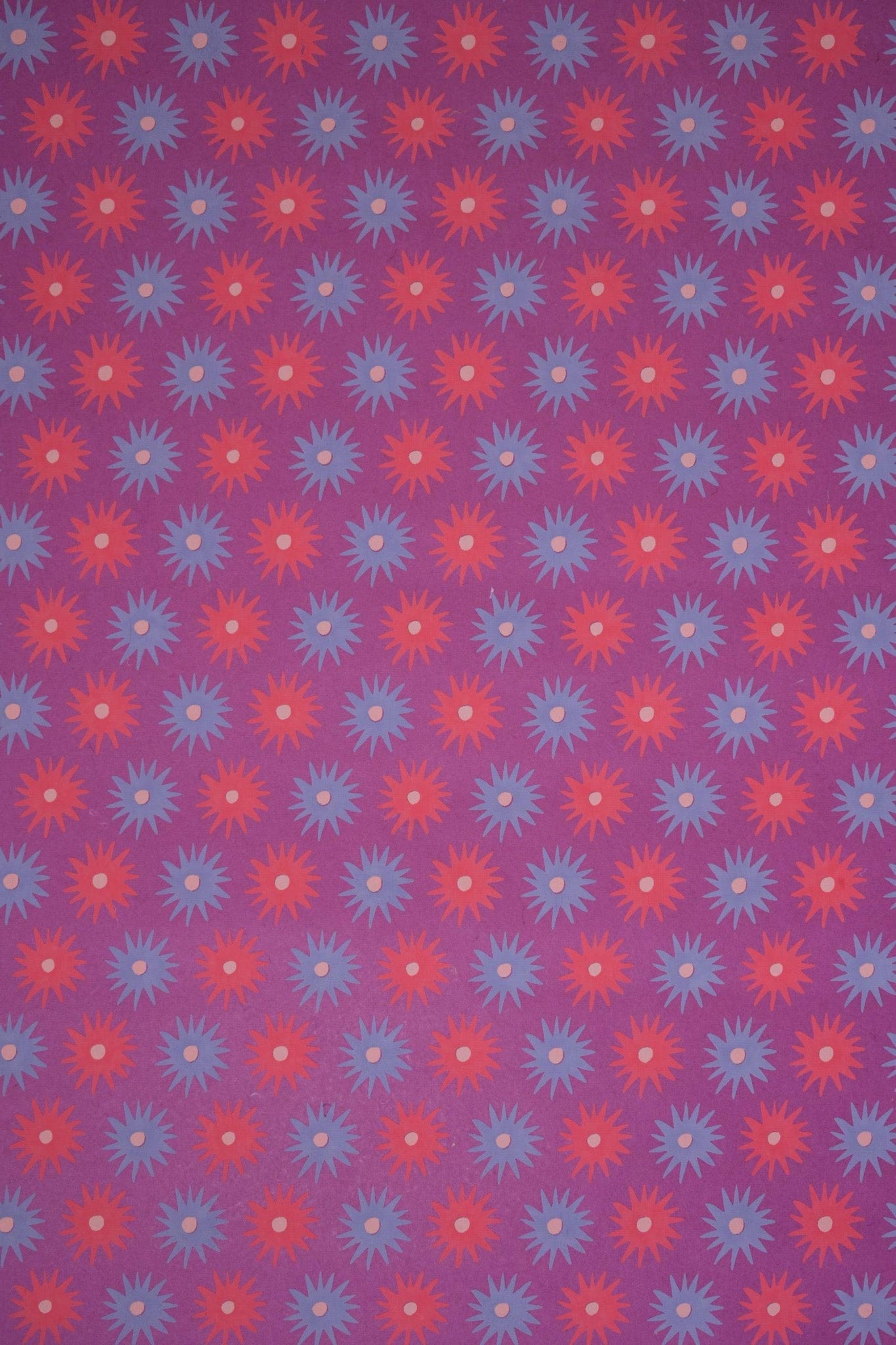 Pink Sunburst Wrapping Paper