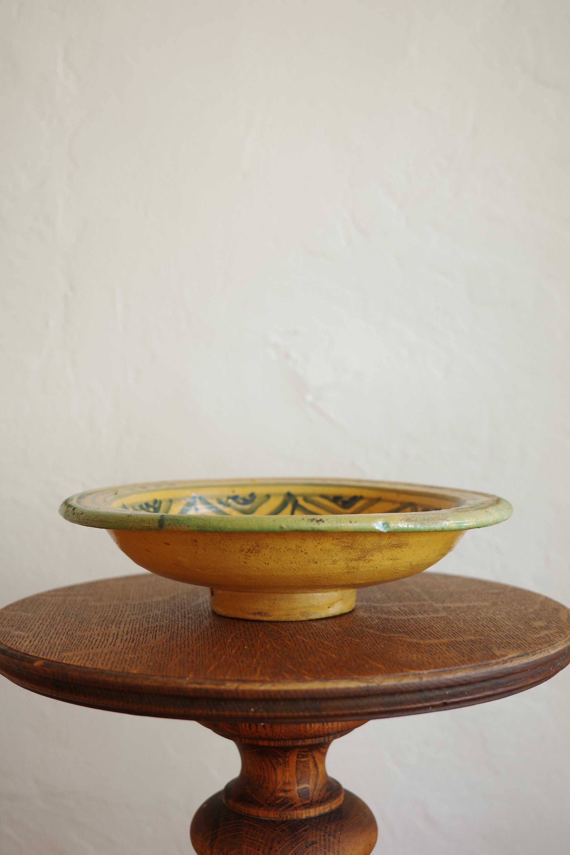 Antique Yellow Spanish Bowl