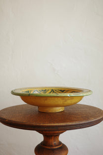 Antique Yellow Spanish Bowl