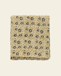 Floral Block Printed Tablecloth