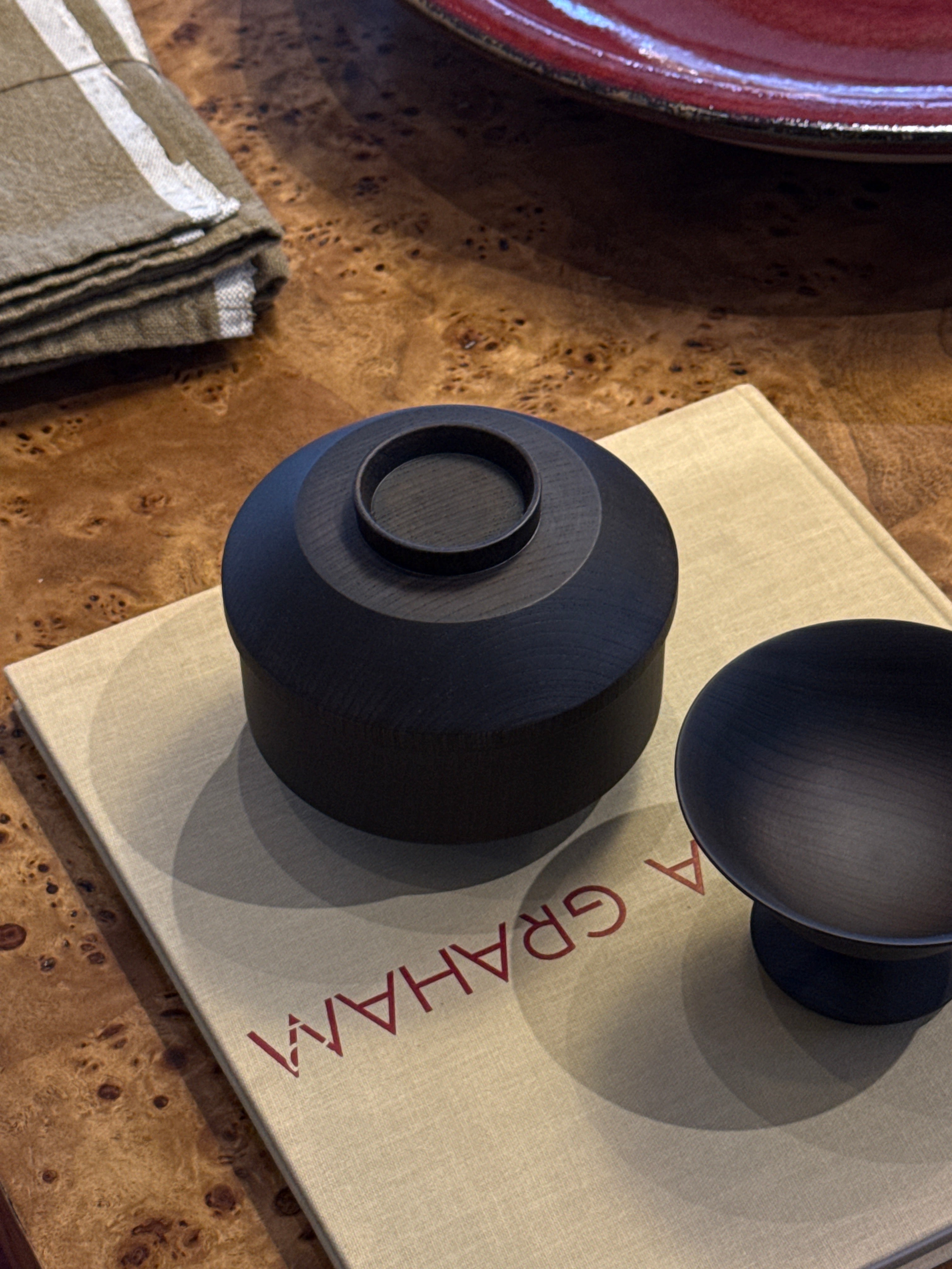 Tsumugi Wooden Bowl with Lid