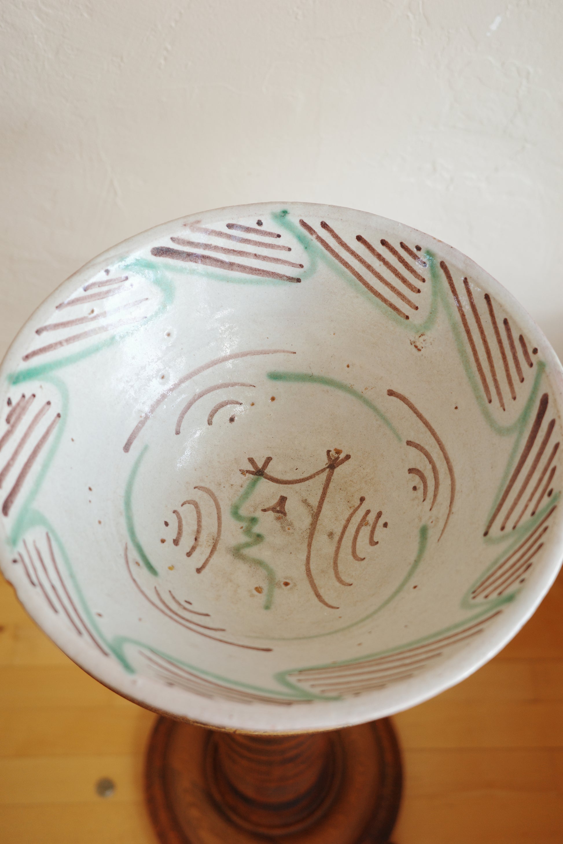 Antique Large Spanish Bowl