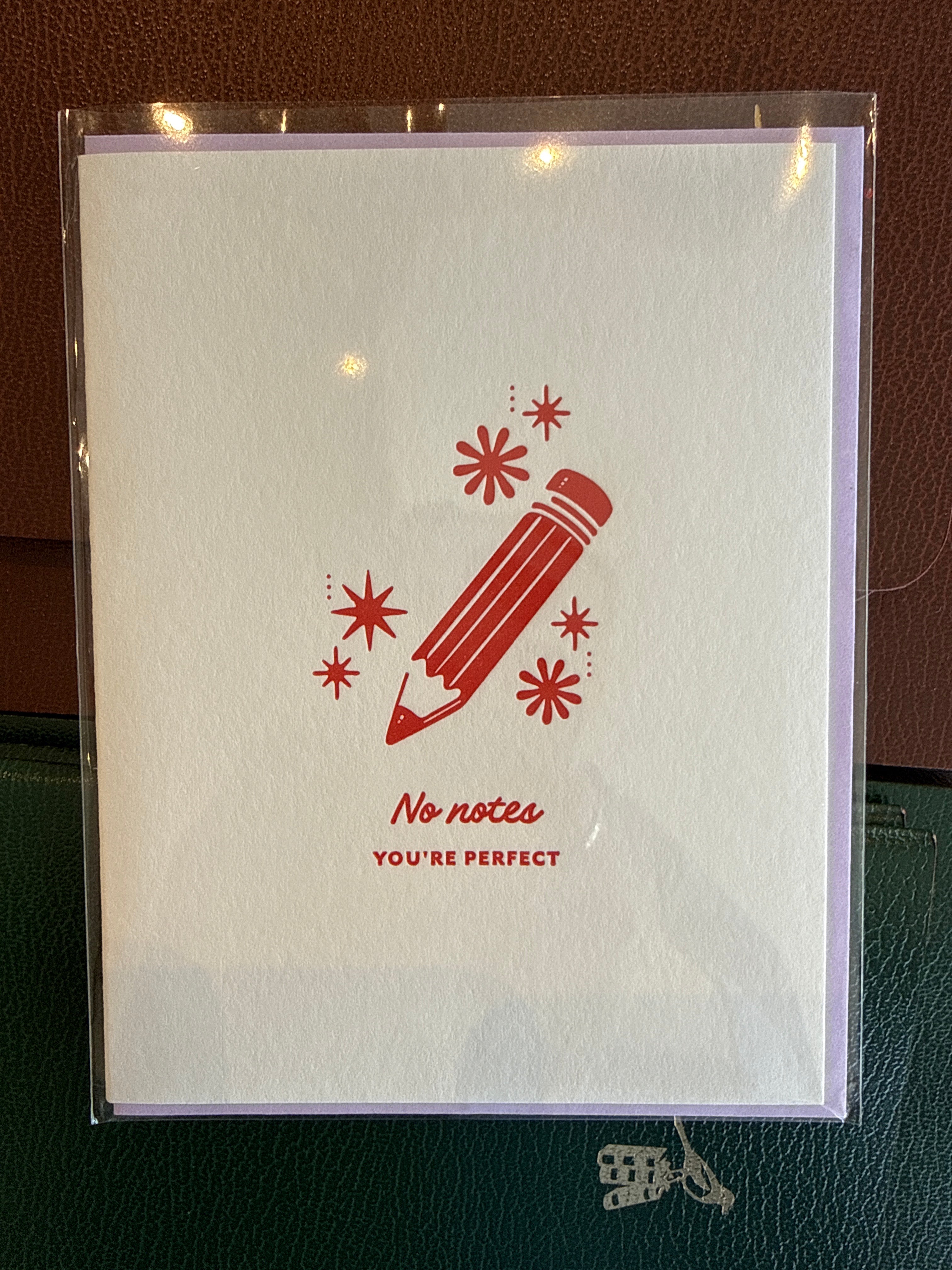 No Notes Greeting Card