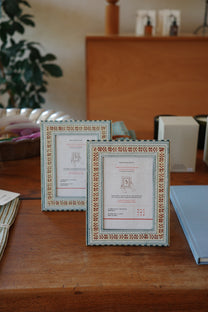 Block Printed Picture Frame