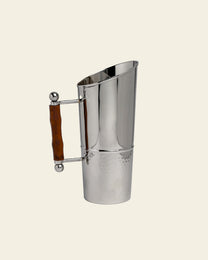 Hammered Pitcher with Wood Handle