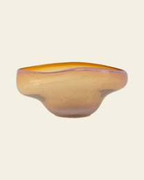 Amber Art Glass Bowl