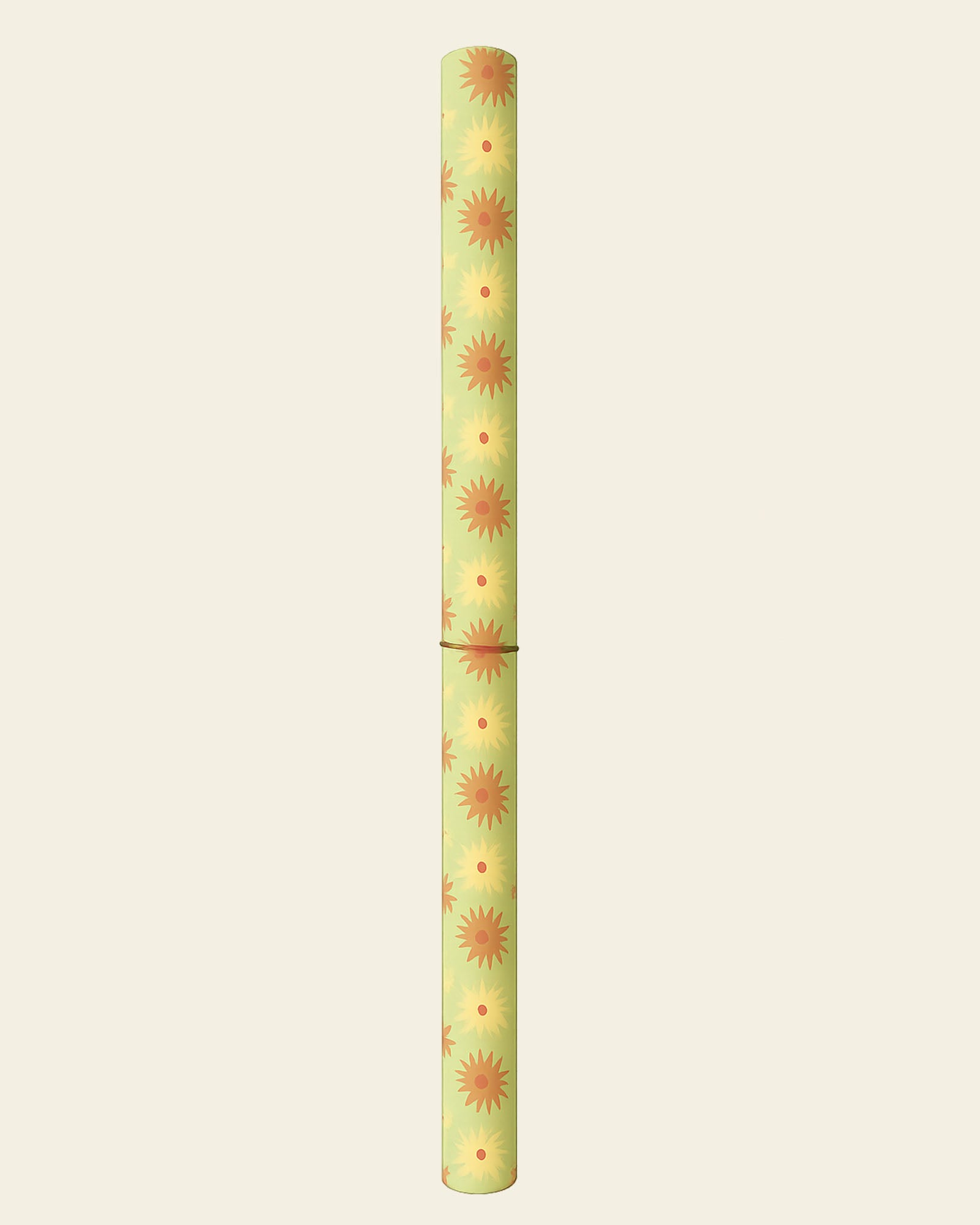 Yellow Sunburst Wrapping Paper