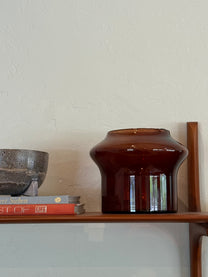 Amber Glass Vase