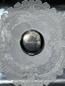 Chrome Pocket Mirror with Custom Engraving