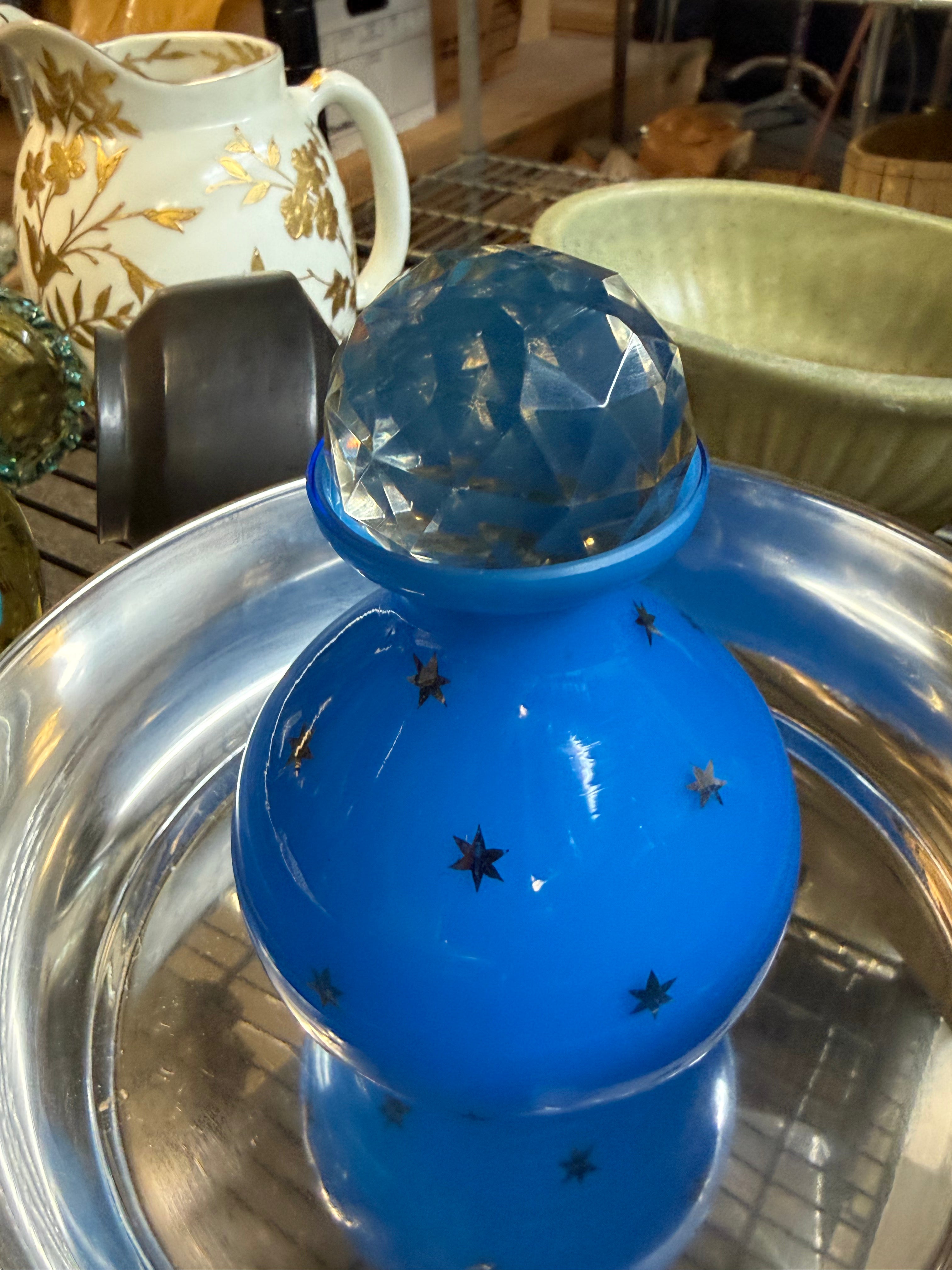 Czech glass decanter