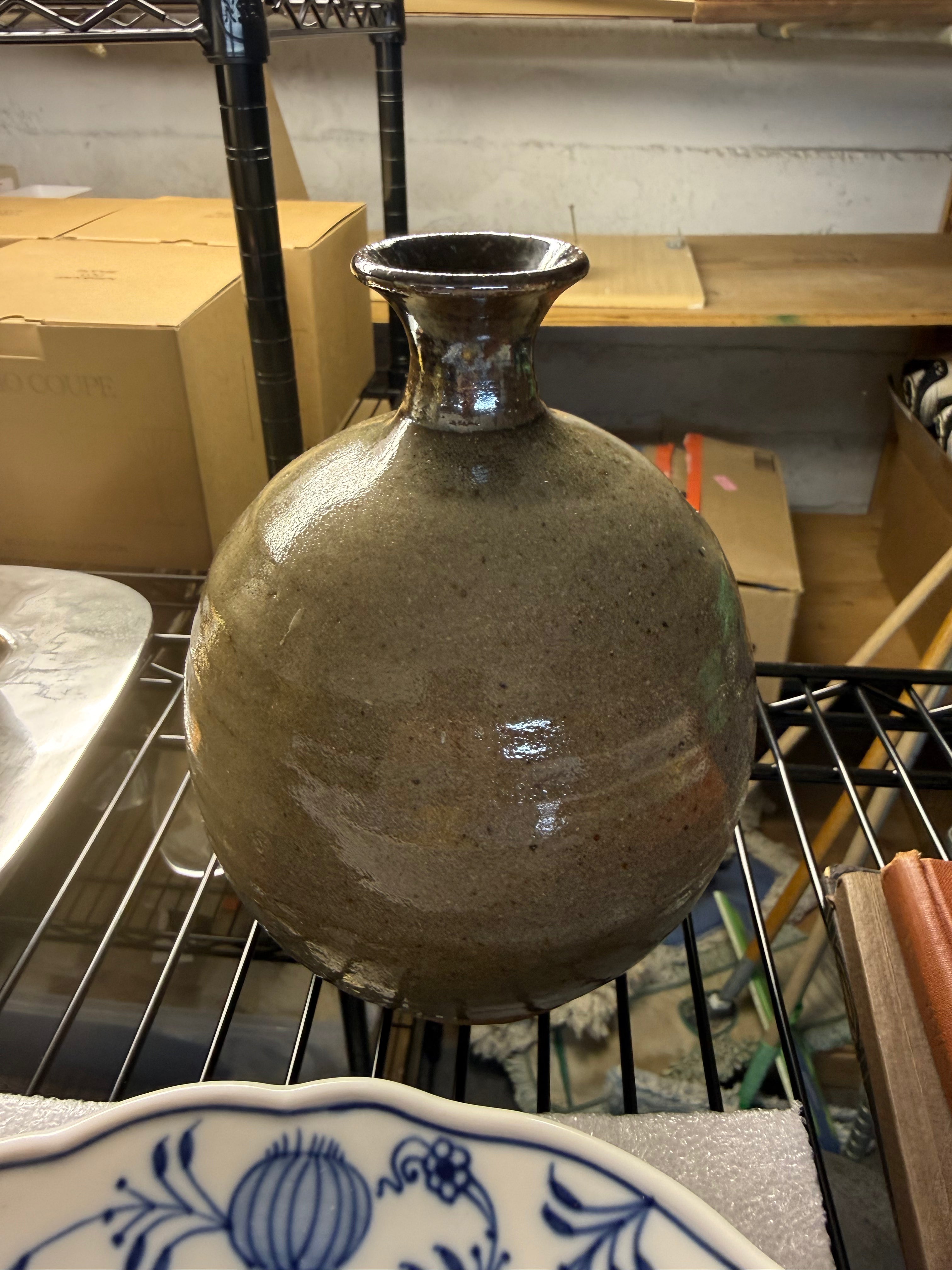 Vintage Brown ceramic vase