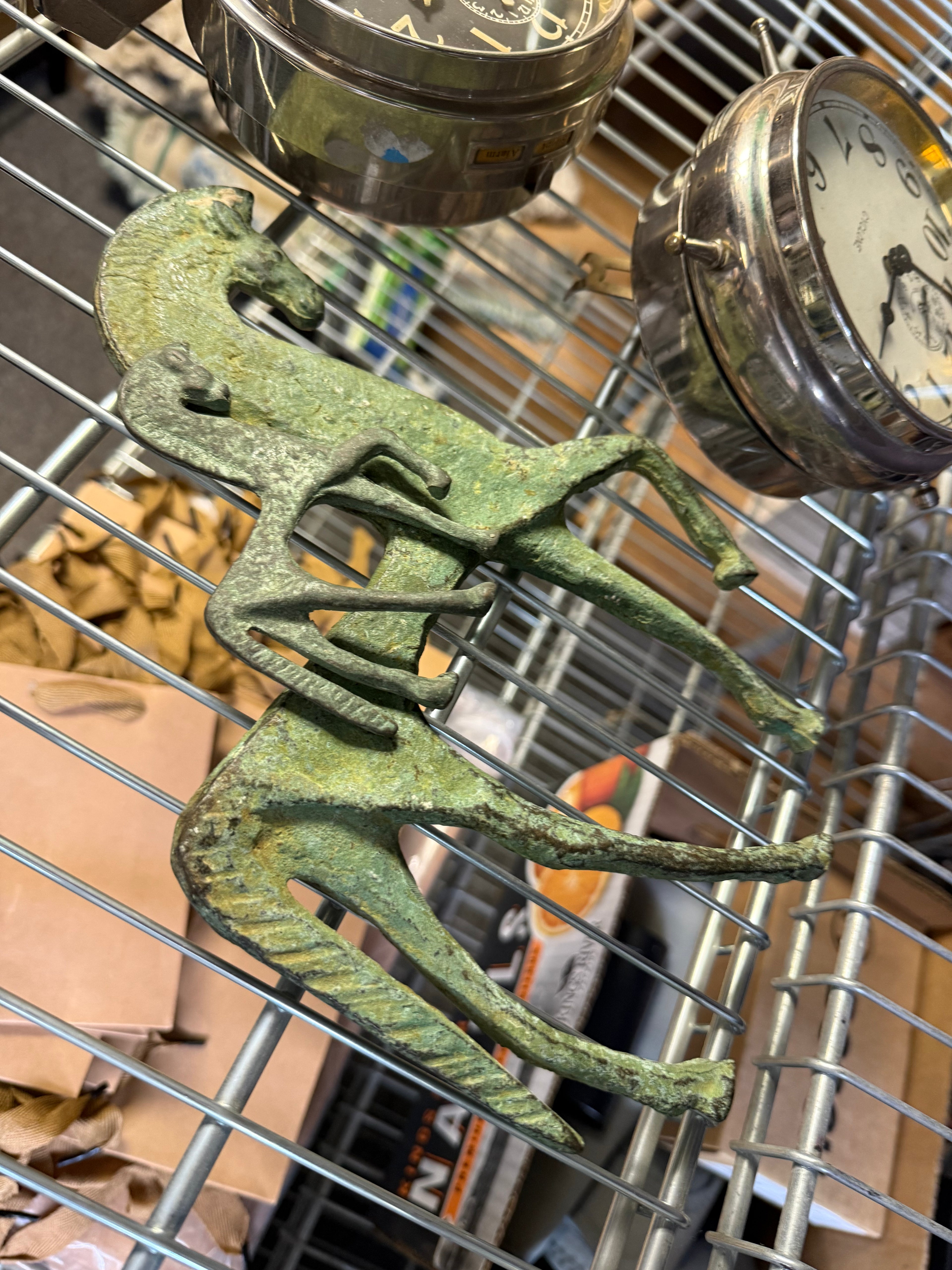 Vintage Cast Iron Horses (pair)