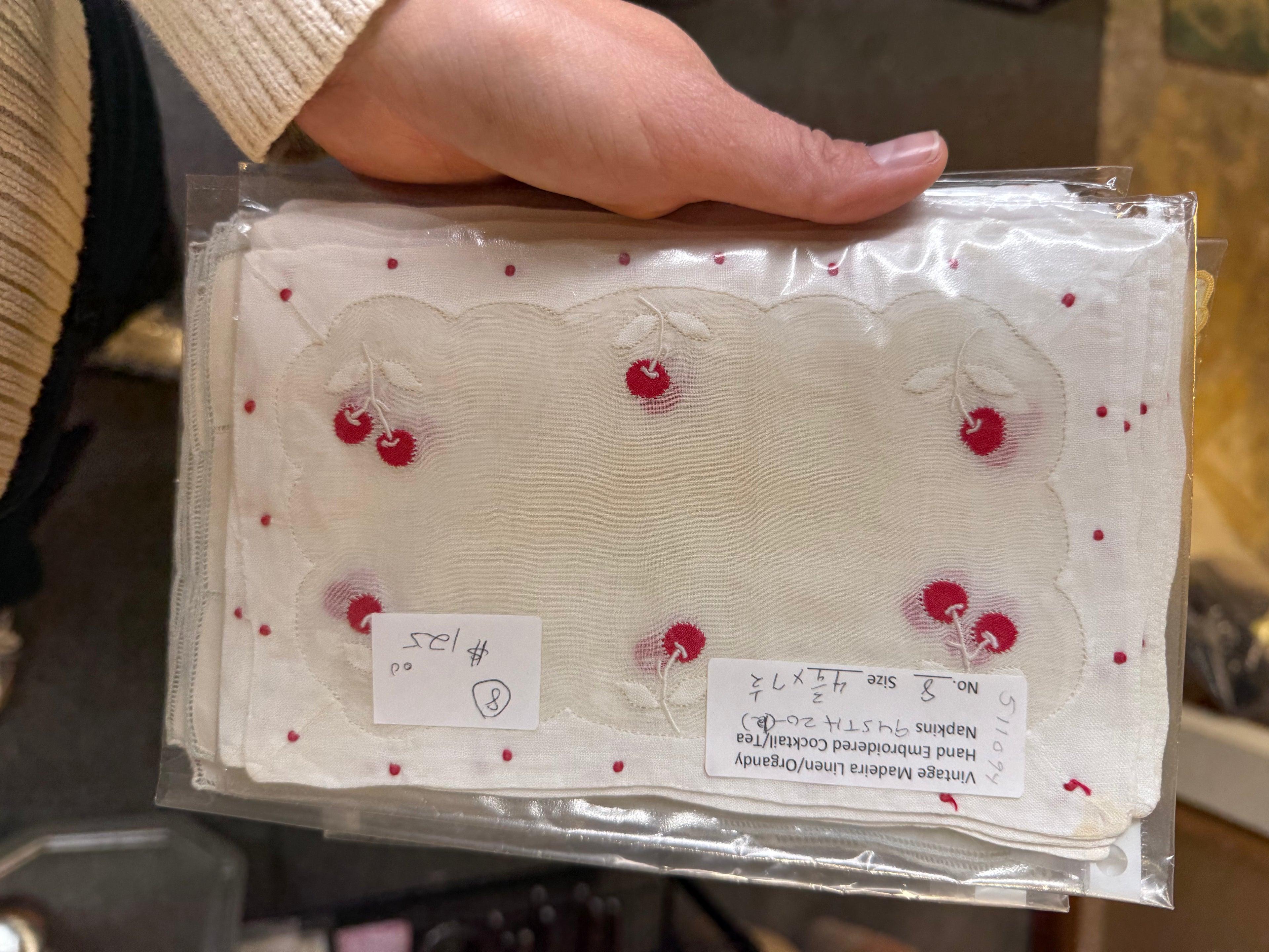 Vintage Cherry napkins