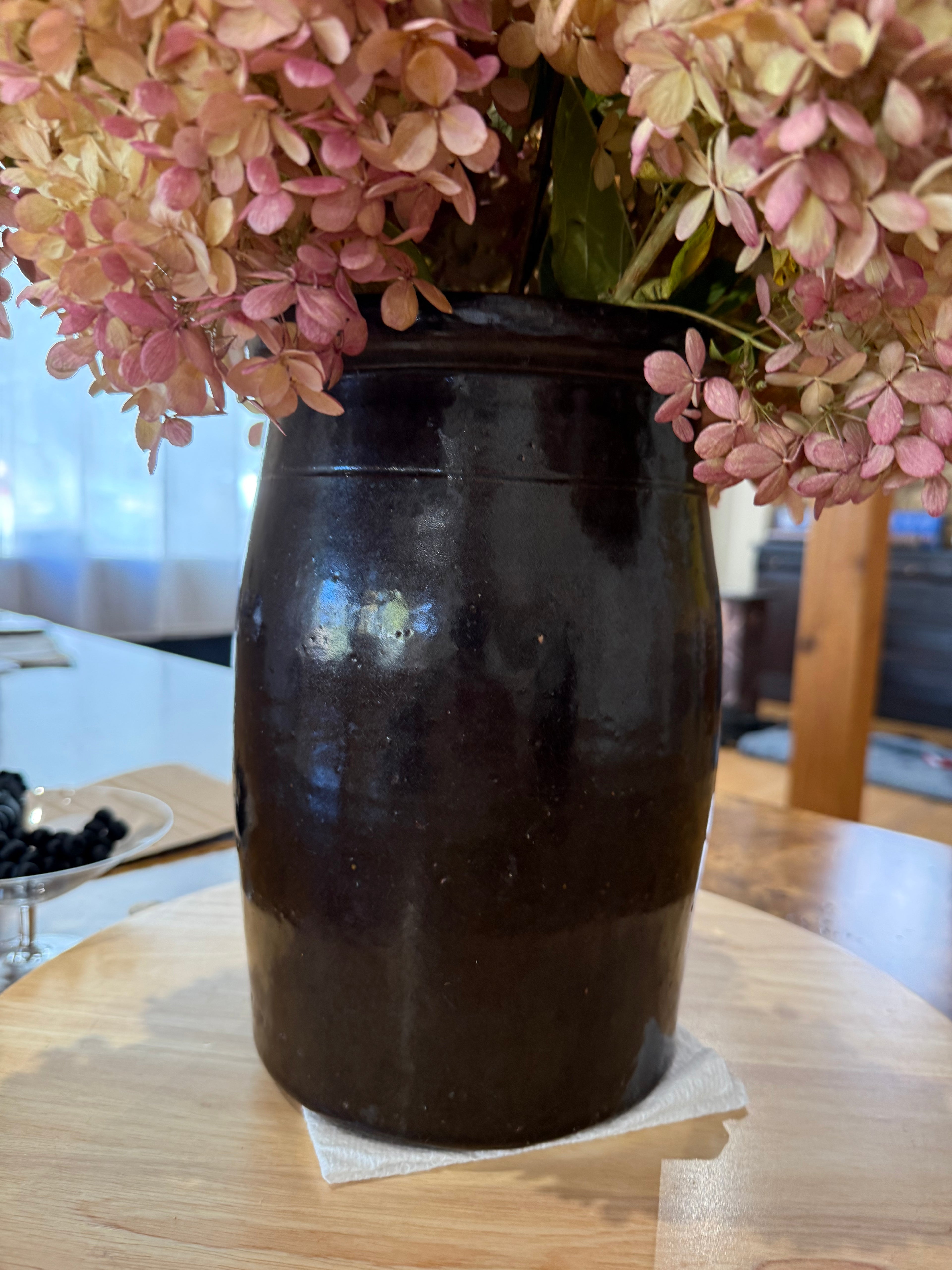 Vintage Dark Brown Crock