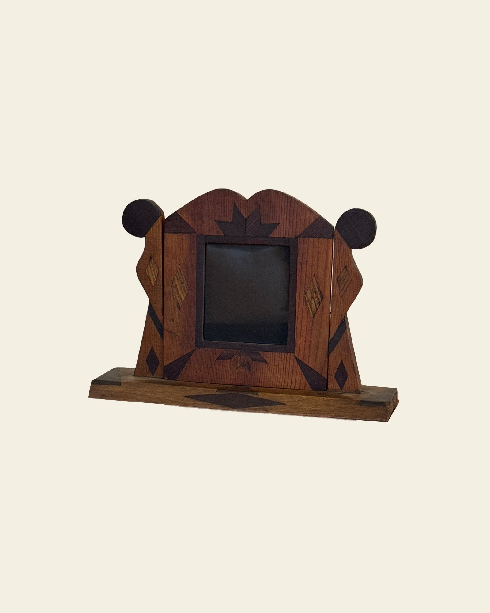Vintage Inlaid Wood Frame