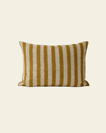 Maya Block Printed Linen Pillow