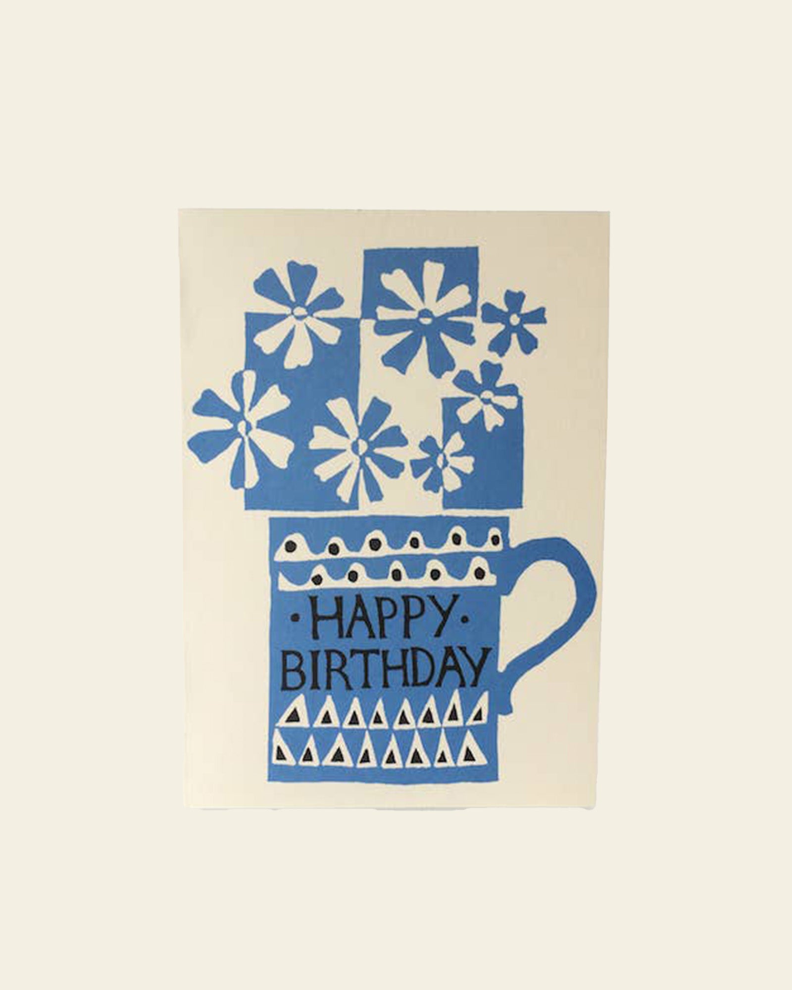 Mug of Flowers Birthday Card