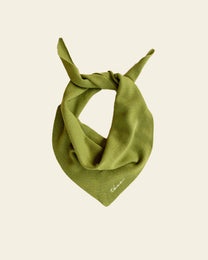 Merino Triangle Scarf in Olive