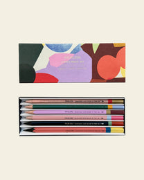Abstract 6 Piece Pencil Set