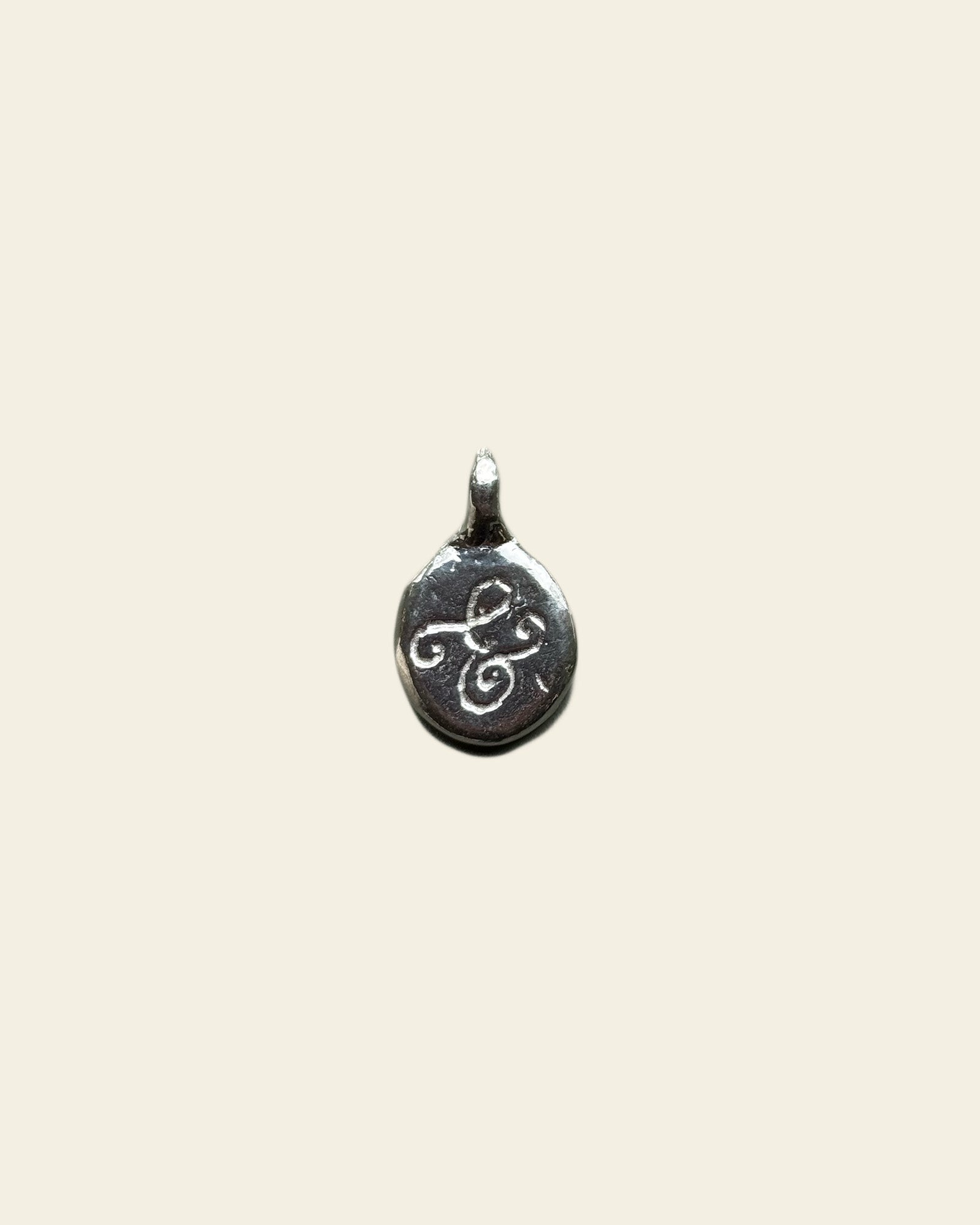 Silver "&amp;" Charm