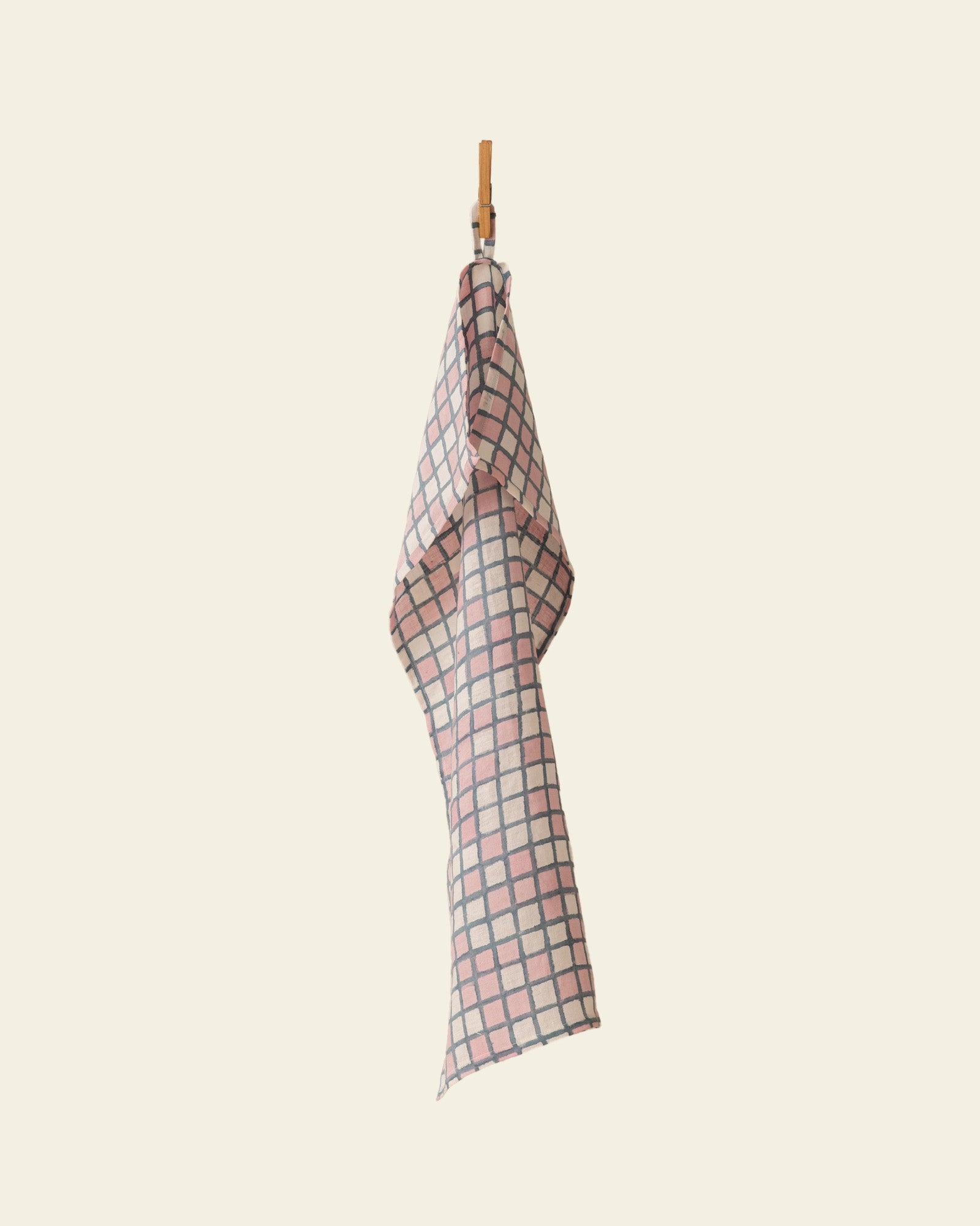 Grid Linen Kitchen Towel