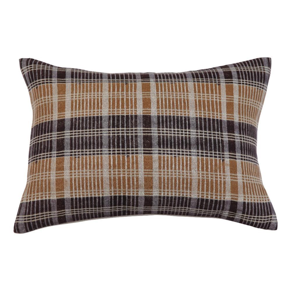Plaid Ochre Pillow