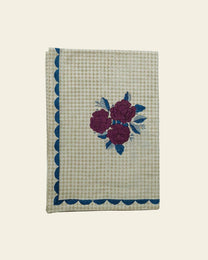 Plum Flower Block Printed Tablecloth