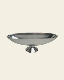 Polished Silver Pedestal Bowl
