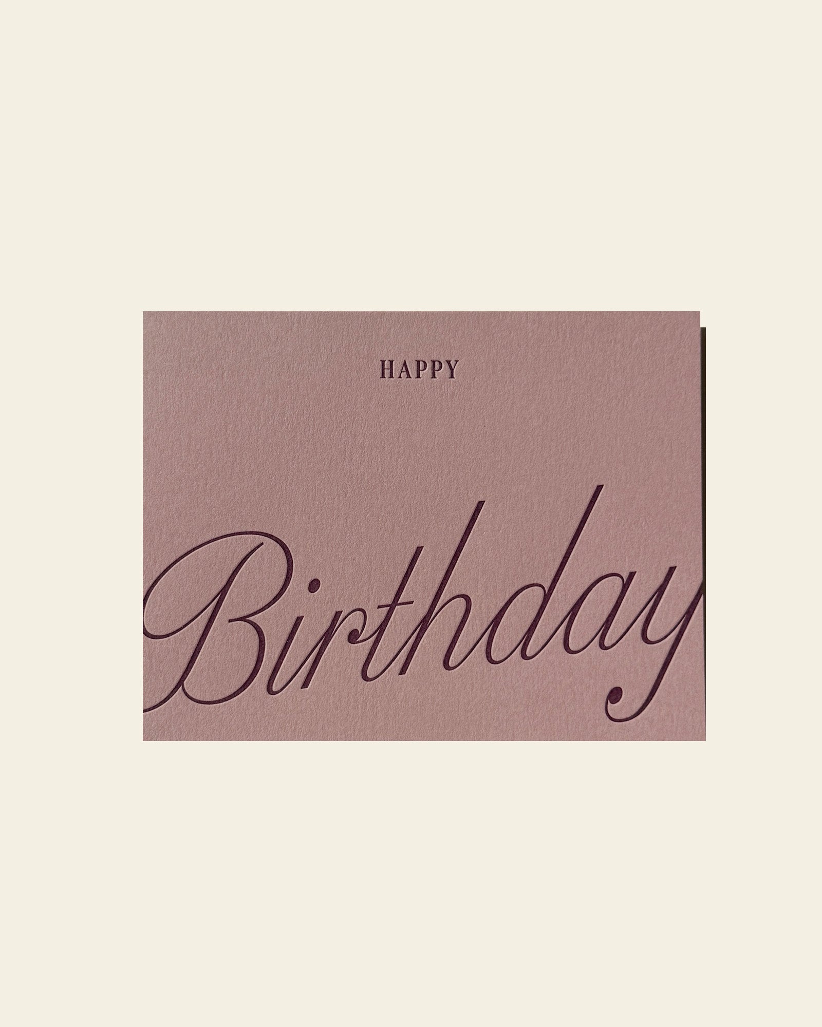 Lilac Happy Birthday Card