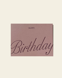 Lilac Happy Birthday Card