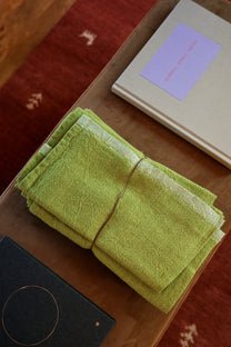 Chunky Linen Lime Napkins Set of 4