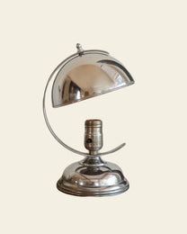 Vintage Silver Dome Table Lamp