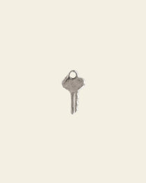 Silver Key Charm