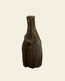 Vintage Geometric Ceramic Bottle