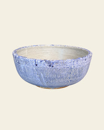 Vintage Periwinkle Drippy Bowl
