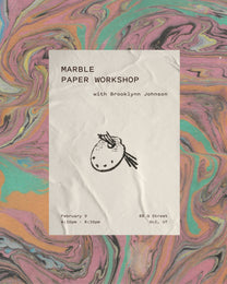 Mara X Brooklynn Johnson Marble Paper Workshop